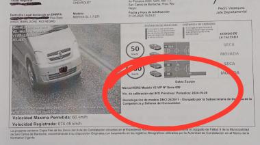 Detectan error administrativo que podría anular miles de fotomultas en Bariloche