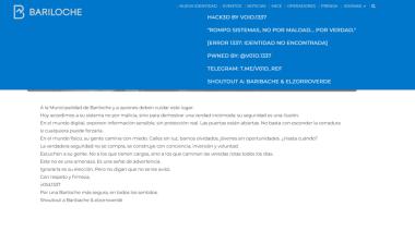 Hackean página oficial de EMPROTUR en Bariloche con mensaje de protesta al gobierno