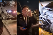 (VIDEO) "Mala mía": la insólita repuesta del conductor que chocó, huyó, y luego chocó cuatro autos más