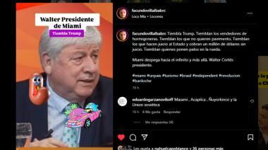 Intendente de Bariloche confunde a Miami con un país y desata polémica en redes