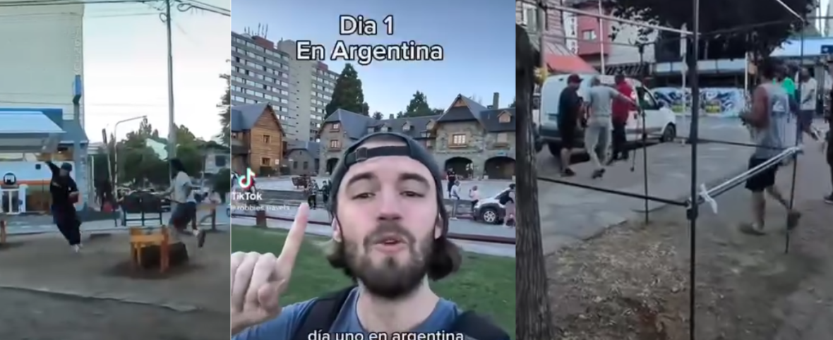 (Video) Los baños públicos del Centro Cívico, escenario de peleas: un turista extranjero lo filmó y lo viralizó en TikTok