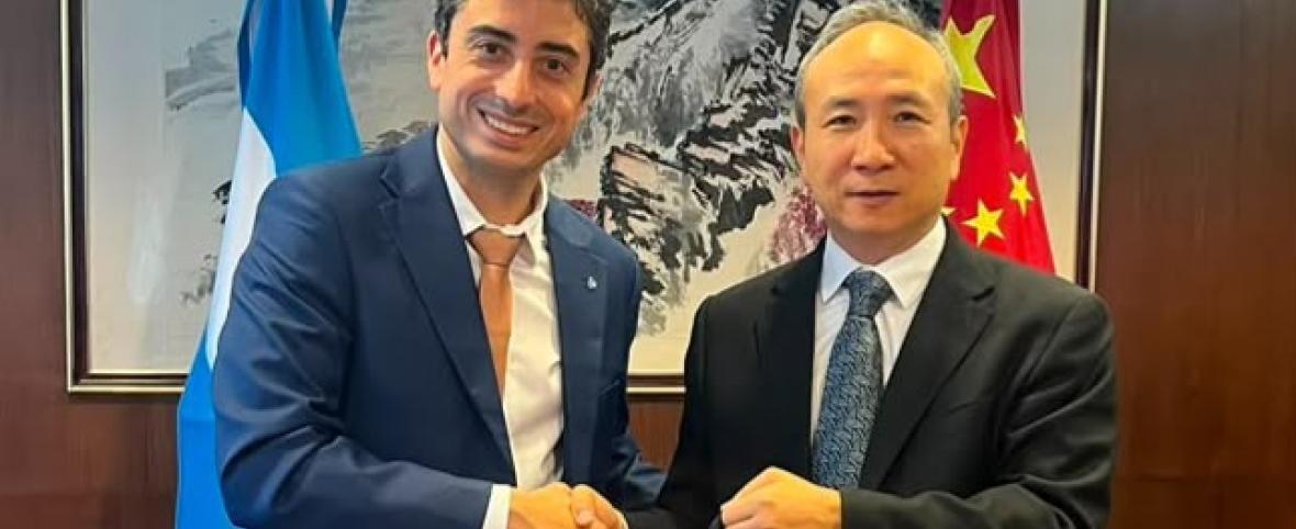 Fullone llevó la agenda de desarrollo de Río Negro al embajador de China