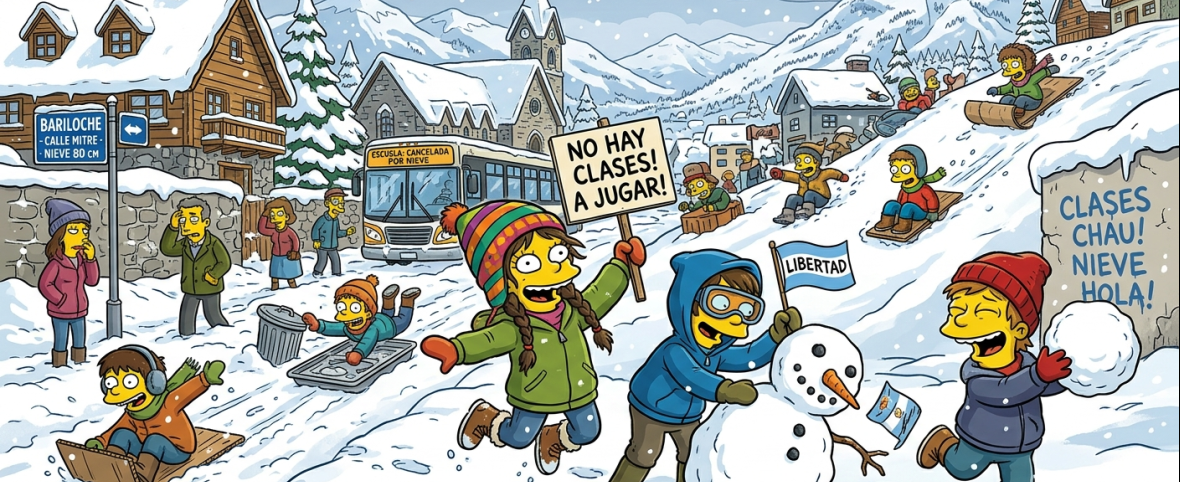 Suspenden las clases en Bariloche y la región por el mal estado del tiempo