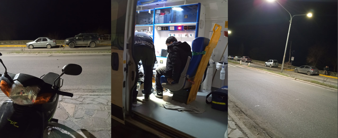 Insólito choque y fuga en la Costanera de Bariloche: la conductora escapó, volvió caminando y les dejó un número de teléfono