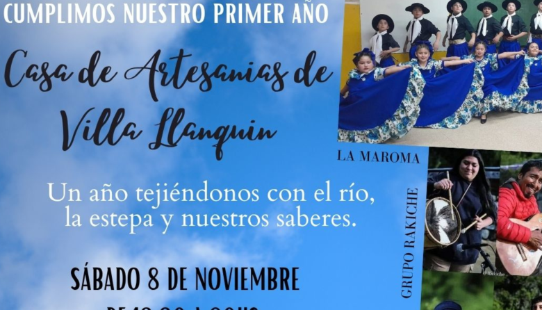 Casa de Artesanías de Villa Llanquín cumple su primer año con una jornada de música y tradición