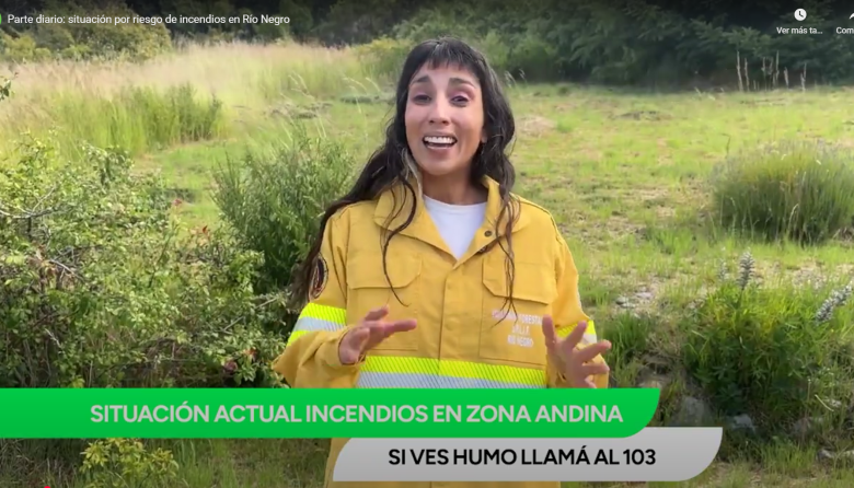 Parte diario de incendios: Bariloche, peligro extremo