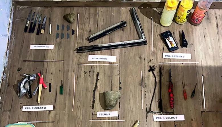 Requisa masiva en el Penal III: secuestraron arsenal casero, celulares y alcohol en víspera de Navidad