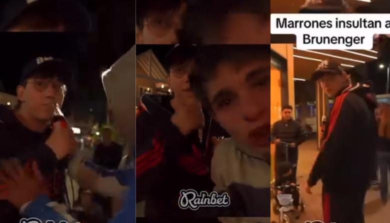 Brunenger, el influencer con millones de seguidores, fue agredido verbalmente por "fisuras" en pleno centro de Bariloche