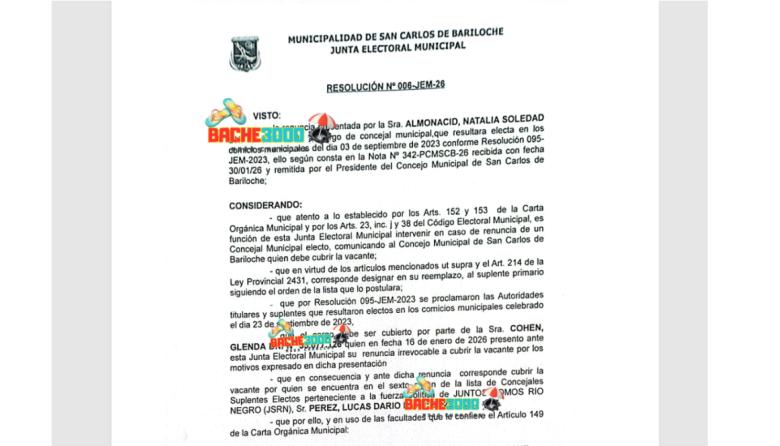 ¿Qué dijo la Junta Electoral sobre la asunción de Pérez?