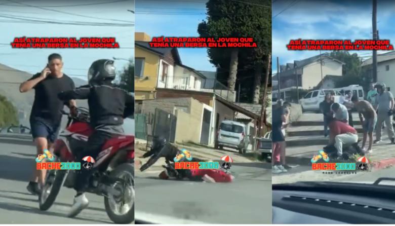 (Video) Así intentó escapar el joven que tenía una Bersa en la mochila