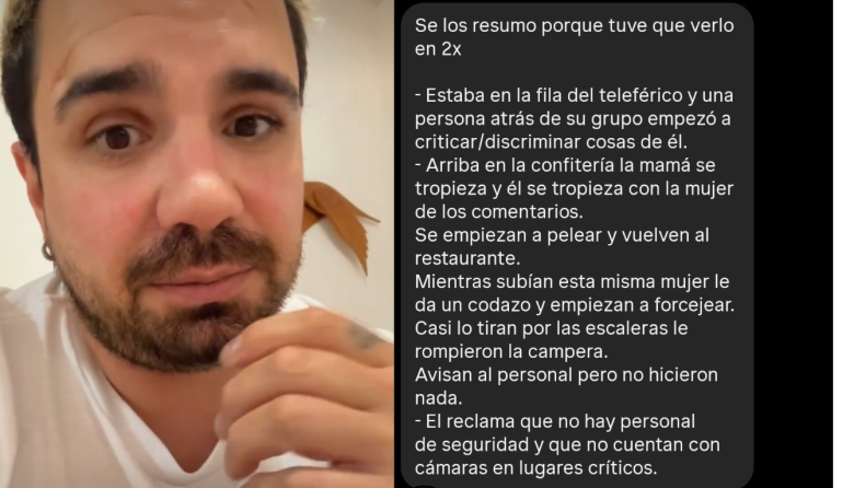 ​​​​​​​Discriminación y violencia en el Cerro Otto: un turista denunció que una mujer lo agredió físicamente por tener las uñas pintadas