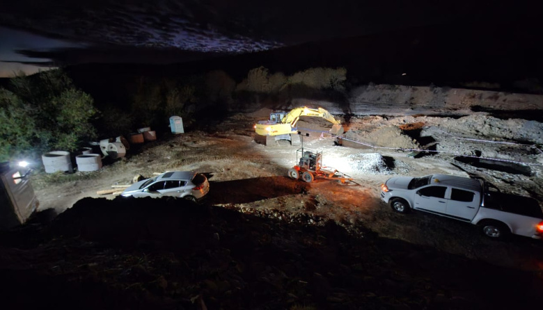 El puente Wiederhold avanza en sus fundaciones sobre el arroyo Ñireco