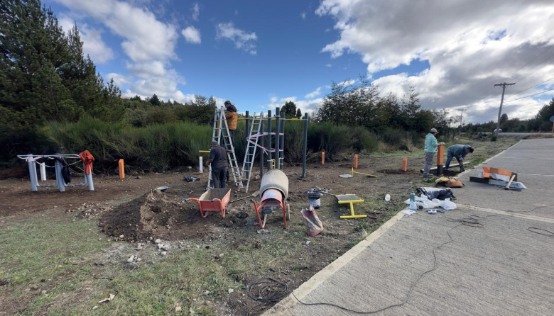 ​​​​​​​La Delegación Catedral instaló una plaza saludable en el barrio Los Coihues