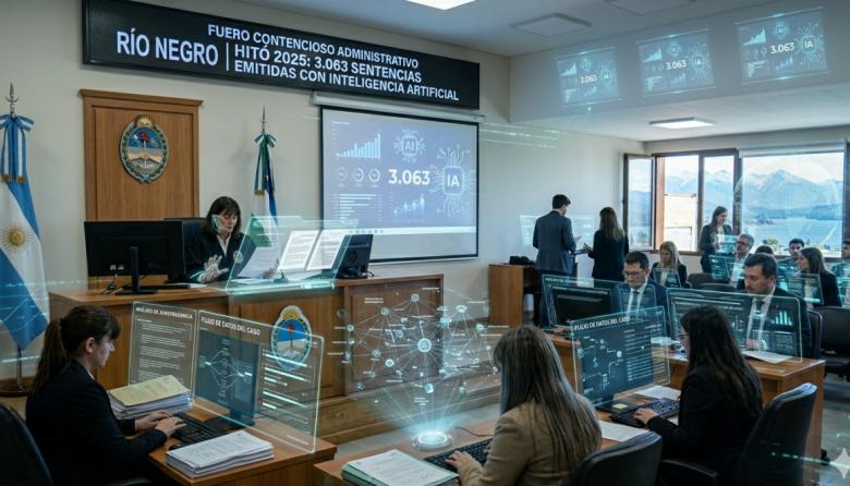 3.063 sentencias con <b>Inteligencia Artificial</b>: el fuero contencioso de Río Negro marcó un hito en 2025 thumbnail