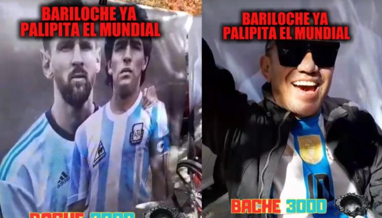 ​​​​​​​En Bariloche ya se siente: el Mundial llega con Messi como protagonista y la Celeste y Blanca como bandera