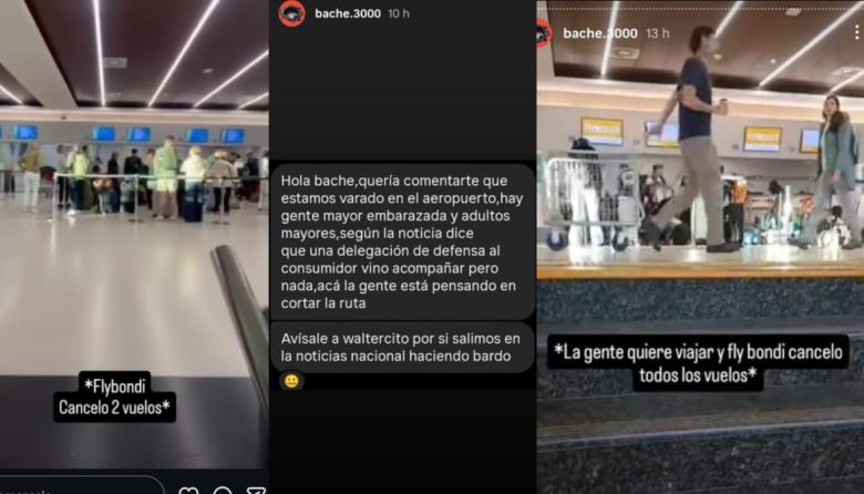 El aeropuerto se convirtió en un campamento: pasajeros durmen en el suelo desde hace tres días