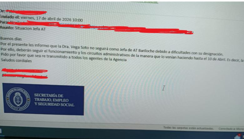 ​​​​​​​La designación de Natalia Vega como jefa de la Agencia Territorial de Trabajo quedó frenada por la interna de La Libertad Avanza