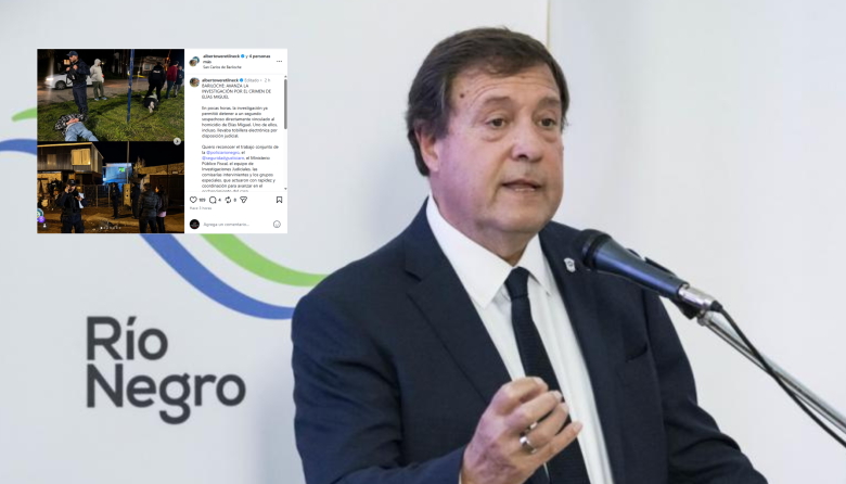Weretilneck destacó la rapidez en la investigación del crimen de Elías Miguel y confirmó dos detenidos