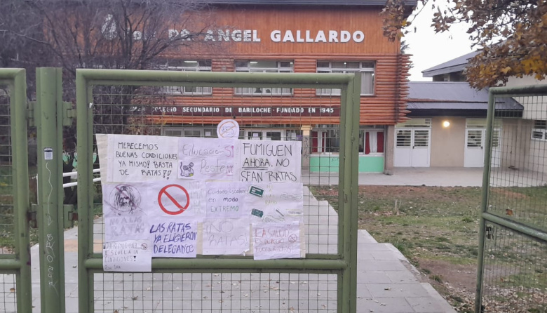 Ratas en las aulas: protestas y clases normales en plena crisis sanitaria del colegio Ángel Gallardo