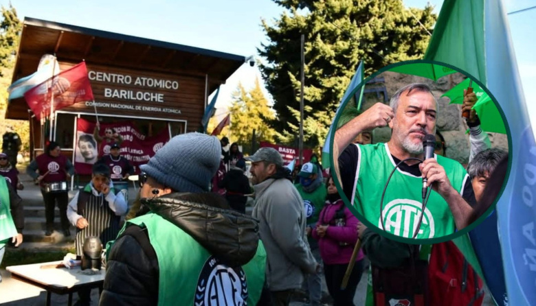 Desde las 10 habrá cortes intermitentes en Bustillo: ATE moviliza al Centro Atómico Bariloche con Aguiar a la cabeza