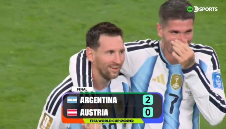 Argentina le ganó 2 a 0 a Austria con un doblete de Messi y ya está en los 16avos del Mundial