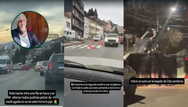 Caos en Segundo Sombra: un vuelco y un colectivo trabado reavivan el reclamo vecinal por la peligrosidad de la calle