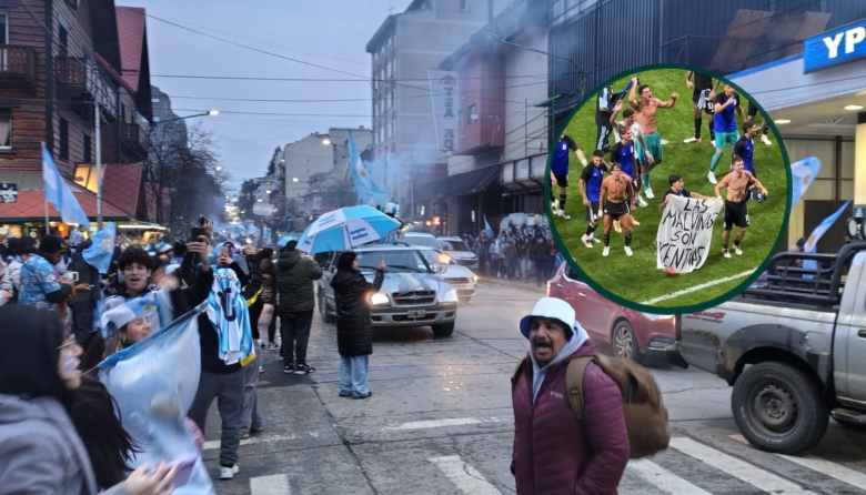 ¡NO PASARÁN! La Scaloneta le ganó a Inglaterra y el centro de Bariloche es una fiesta