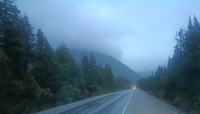 Alerta por lluvias en la ruta Juan Herman (ex 40): así está el tramo Bariloche-El Bolsón