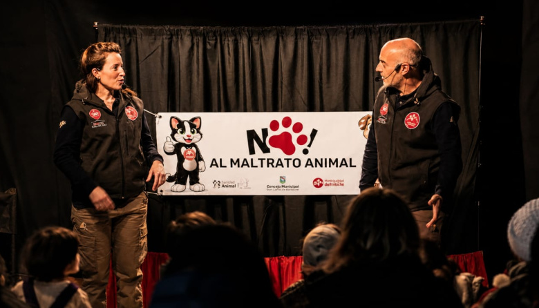 Ni la nieve frena la educación en tenencia responsable en Bariloche