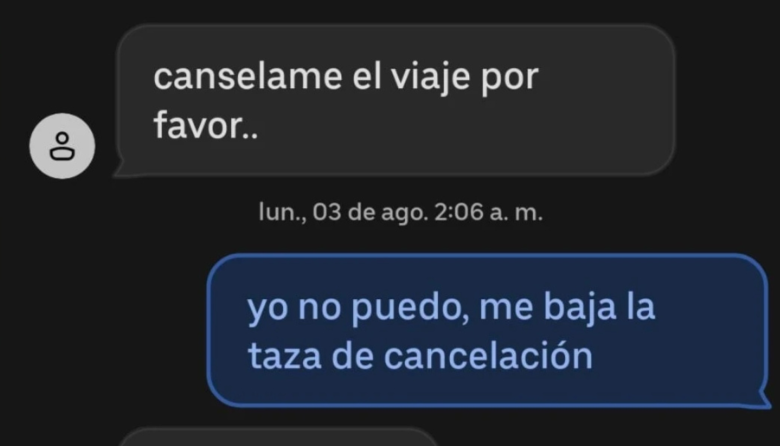 Forobardo: un conductor de apps se descargó contra "los indios de acá" por una cancelación y vecinos le pararon el carro