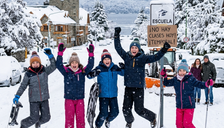 El Consejo Escolar suspendió las clases de la tarde en Bariloche y la región por las condiciones climáticas