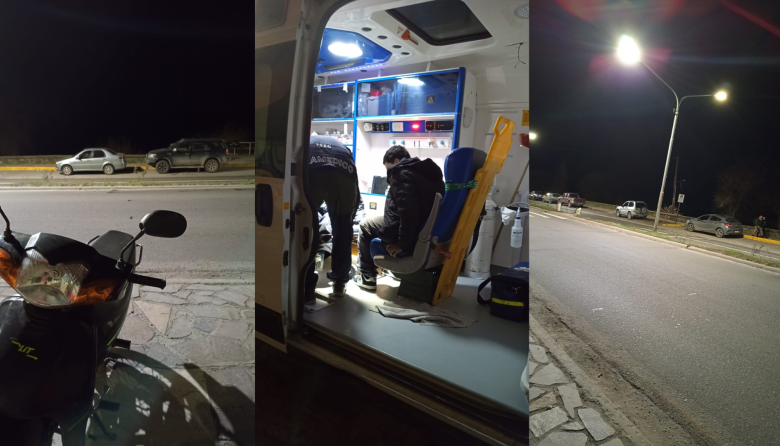 Insólito choque y fuga en la Costanera de Bariloche: la conductora escapó, volvió caminando y les dejó un número de teléfono
