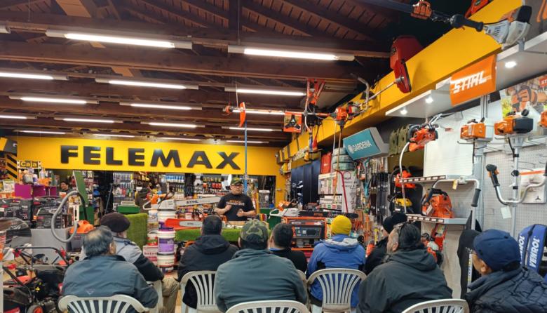 Felemax Centro abrió sus puertas para enseñar a elegir la motosierra ideal