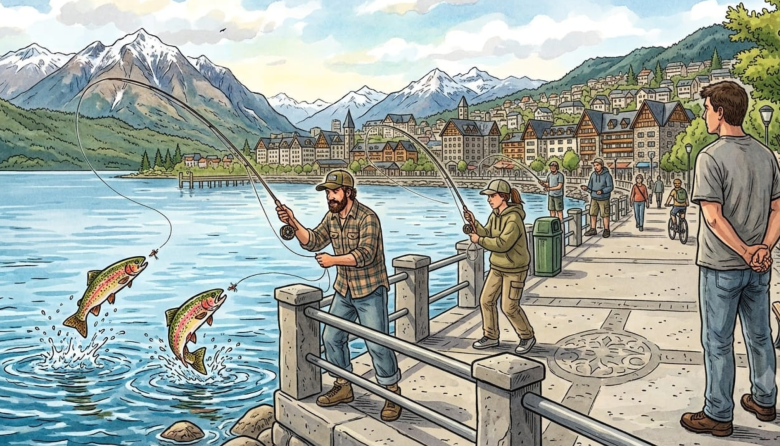 Estalló el forobardo por la pesca de trucha en Bariloche: en los comentarios no hubo veda