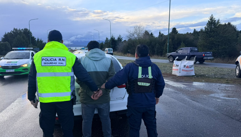 Bariloche: baleó a un hombre para robarle el auto y terminó detenido tras una persecución policial