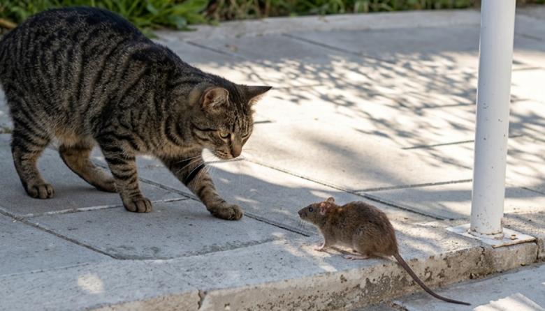 Ratas en la ESRN 46: el gato se asustó, el Consejo Escolar todavía no