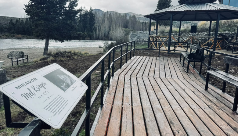 Dina Huapi tiene mirador y refugio de pescadores en la boca del Limay
