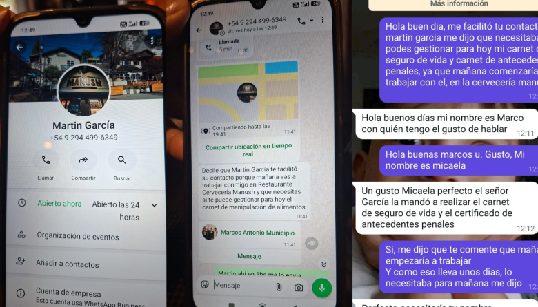 Se hacen pasar por Cervecería Manush y estafan en Bariloche a quienes buscan trabajo