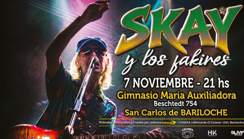 Skay llega a Bariloche con Los Fakires tras la muerte del Indio: “Te llevo en cada recuerdo, en cada canción de ayer”