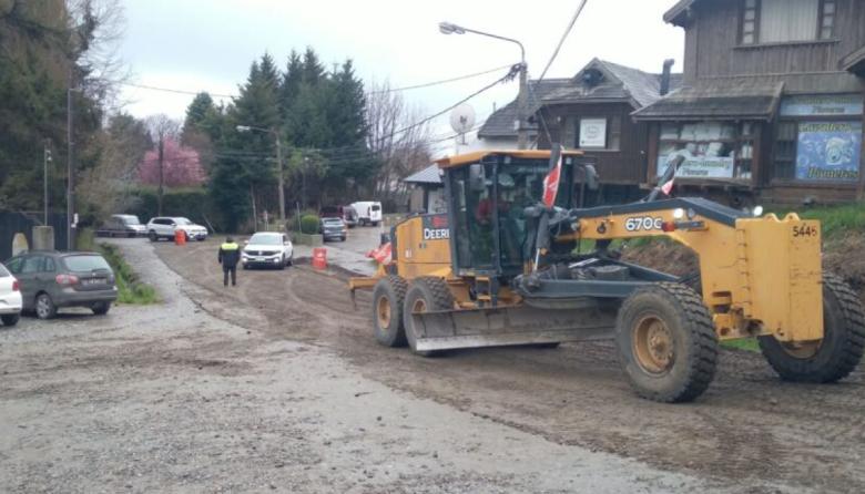 Avenida Pioneros: comenzó la obra de pavimentación en el acceso por Tupungato y Los Pinos