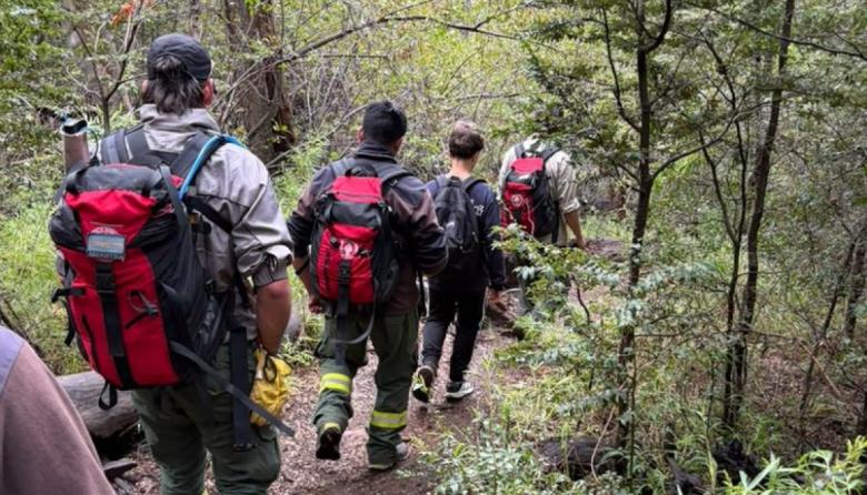 Rescataron a un niño que se perdió en el sendero a Playa Muñoz