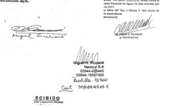 Expediente Navtour: firmas truchas, y cambios de domicilio. La estrategia para obtener el millón