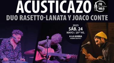 Acusticazo en la Biblioteca Popular Carilafquen: un concierto doble para disfrutar de la música local