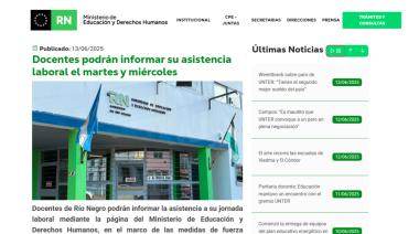 Docentes rionegrinos podrán registrar asistencia online durante el paro de 48 horas