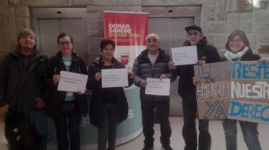 Manifestación en Bariloche por la emergencia en discapacidad tras el veto presidencial