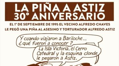 Treinta años después, Bariloche recuerda "la piña de Alfredo Chaves" contra el represor Astiz