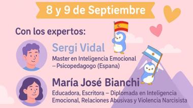 Expertos en inteligencia emocional llegan a Bariloche para capacitar a educadores y familias