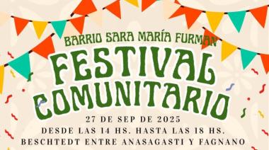 Festival Comunitario celebra los 36 años del Barrio Sara María Furman en Bariloche