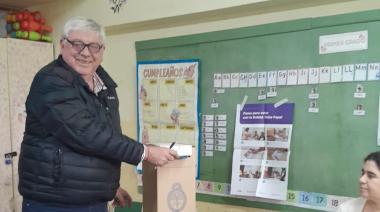 Walter Cortés votó en la Escuela 298 y habló de las elecciones legislativas