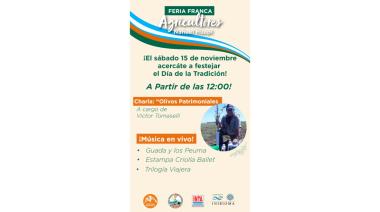 ​​​​​​​Feria Franca Agricultores celebrará el Día de la Tradición con productos locales y música en vivo